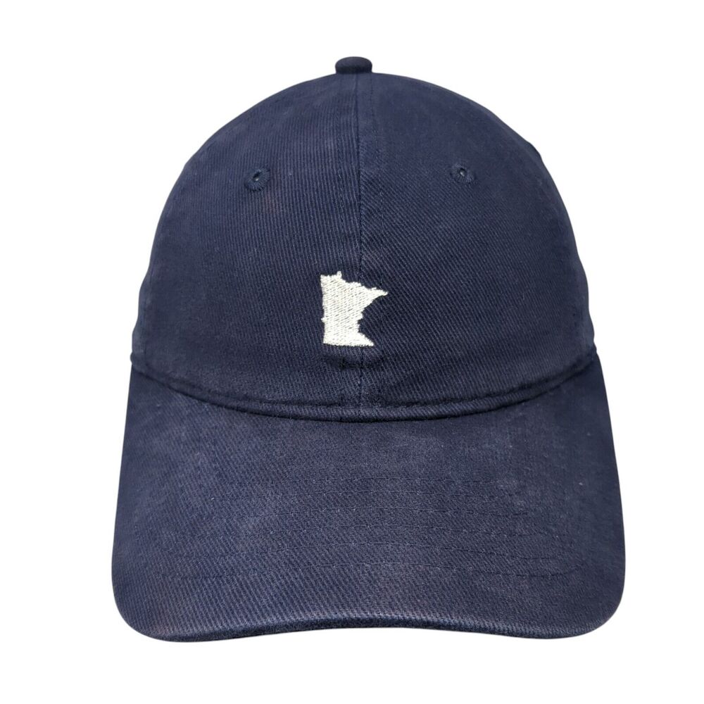 Minnesota State Map Slideback Hat Blue One Size Adjustable Sportsman